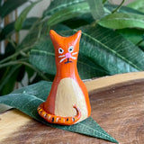 Orange Tabby Cat Incense Burner - Clay By Wojo