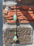 Hair Clip - Hemimorphite and Aventurine- By Wojo
