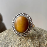 Tigers Eye Ring Size 8.5