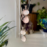 Rose Quartz Kitty Pendants