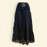 Coconut Buckle Cotton Skirts - One Size Sm-XL