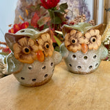 Owl Ceramic Candle or Cone Burner