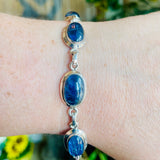 Blue Kyanite Sterling Silver Bracelet