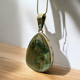 Green Lodolite Shaman Stone Pendant