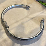 Sterling Silver India Bangle with Hinge