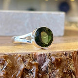 Moldavite Ring Size 10