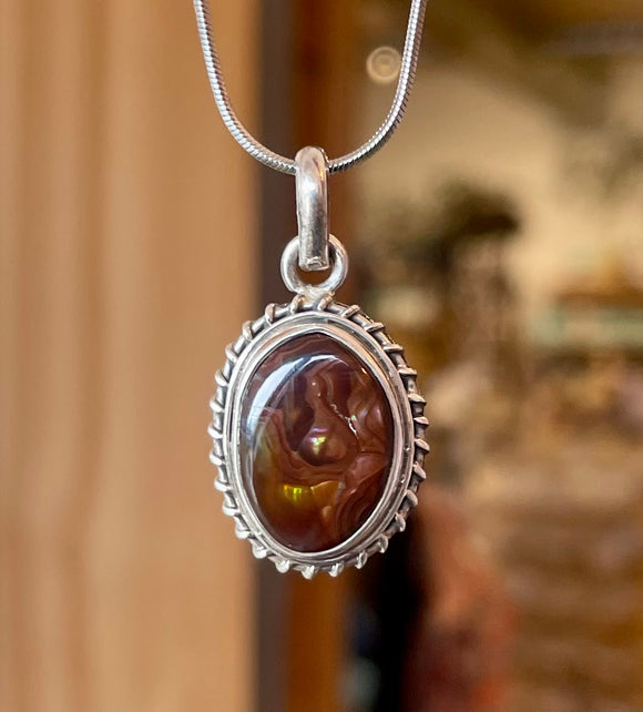 Fire Agate Pendant