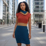 Crochet Tunic Dress *- “The 70’s Flight Attendant”- Size Small/Medium