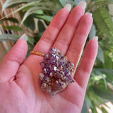 Dogs Tooth Calcite on Amethyst - Local - Shuniah Mines