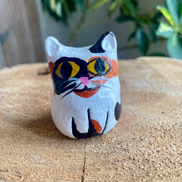 Calico Cat Incense Burner - Clay By Wojo