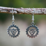 Metal Chakra Symbol Earrings