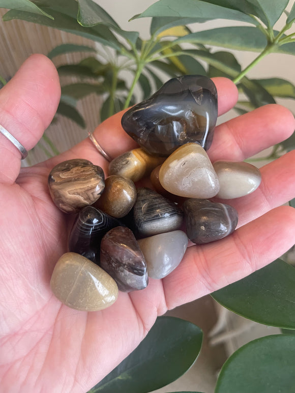 Natural Banded Agate Tumble Stone