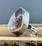 Lodolite Ring Size 8 - Shamans Stone- Purple