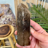 Lemurian Smoky Quartz Point
