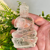 Clear Quartz Carved Buddha