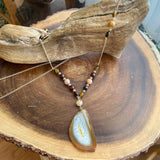 Banff Agate Slice Necklace