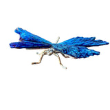 Blue Aura Tourmaline Dragonfly Ornament