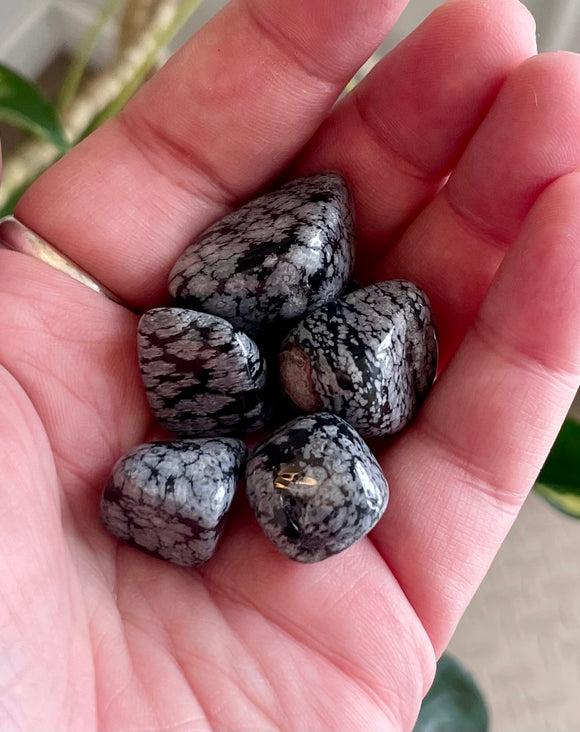 Snowflake Obsidian Tumble Stone