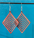 Wooden Cutout Earrings