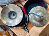Tingsha Bells With Red Embroidered Case