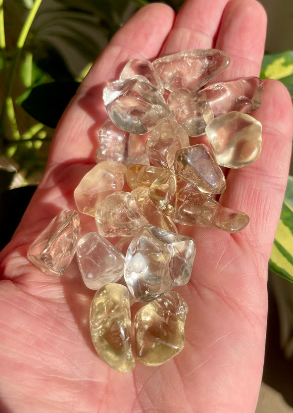 Opalized Citrine Tumble Stone