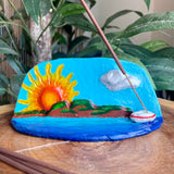 Sleeping Giant Sunset Incense Burner - Clay by Wojo