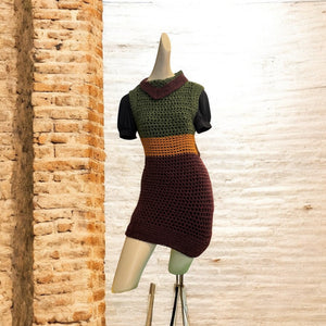 Crochet Tunic Dress - Size Medium
