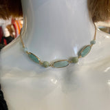 Amazonite Gemstone Choker Necklace by Wojo