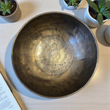 Tibetan Singing Bowl - Harmonic Bowl Notes F & B-Chakras Heart & Crown