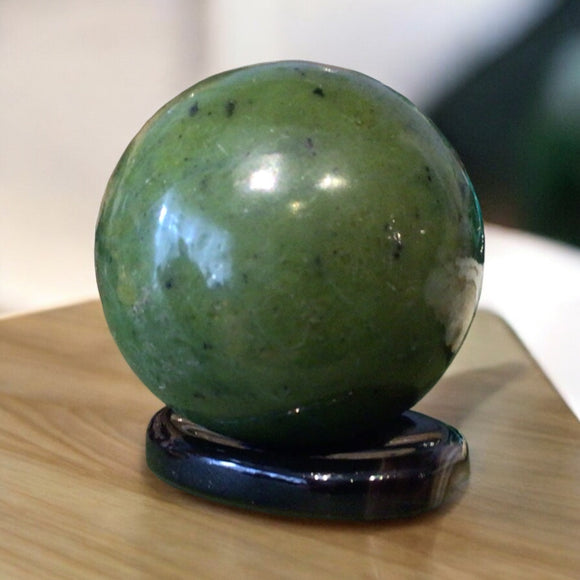 Nephrite Jade Sphere