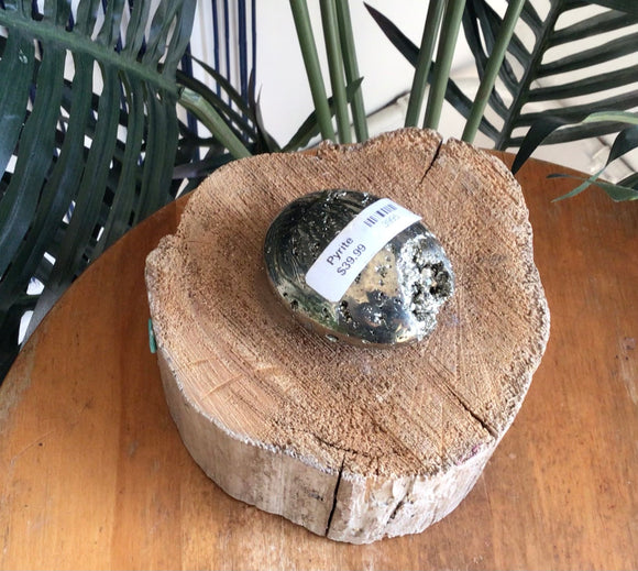 Pyrite Palm Stone
