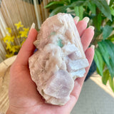 Local Green Fluorite on Calcite - Shuniah Mines