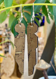 Sleeping Giant Cork Earrings By Wojo