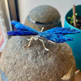 Blue Aura Tourmaline Dragonfly Ornament