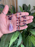 Amethyst Mala by Wojo - Half Mala Necklace