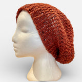 Crochet Slouch Tam Hat * - Orange by Wojo