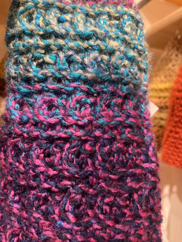 Crochet Beanie Hat * - Purple/Blue by Wojo