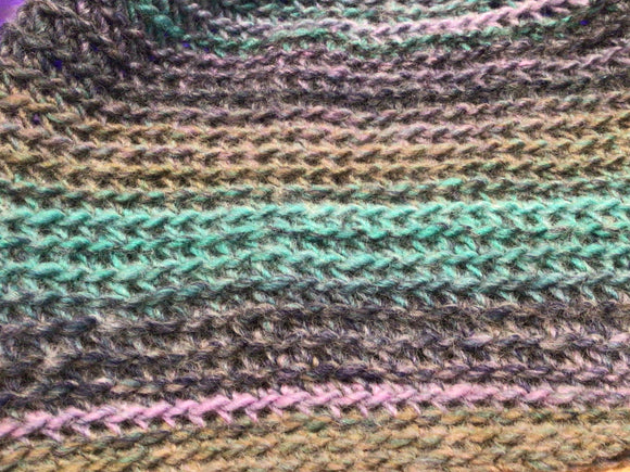 Crochet Hat - Purple and Teal