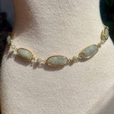 Labradorite Gemstone Choker Necklace by Wojo