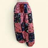 Pink Patch Mushroom Joggers - One Size, Small-XL