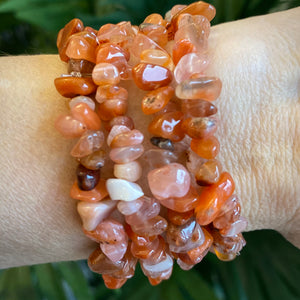 Carnelian Chip Bracelet