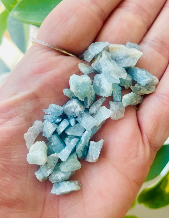 Aquamarine Raw Stone Chips