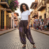 Patch Harem Pants *- Unisex- XL