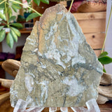 Natural Pyrite Speckled Quartz in Matrix Slab- Bancroft Ontario
