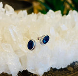 Blue Sapphire Stud Earrings