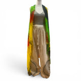 Sarong Fringe Vest