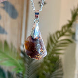 Fire Agate Pendant - Local Artist Bob Deschamp