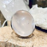 Rose Quartz Ring Size 10 - Star Asterism