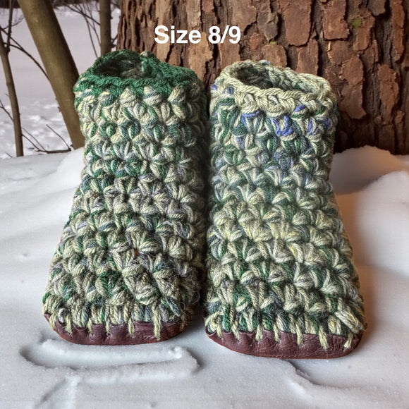 Crochet Slippers - Size 8/9 Low Rise