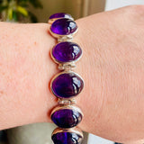 Amethyst Sterling Silver Bracelet
